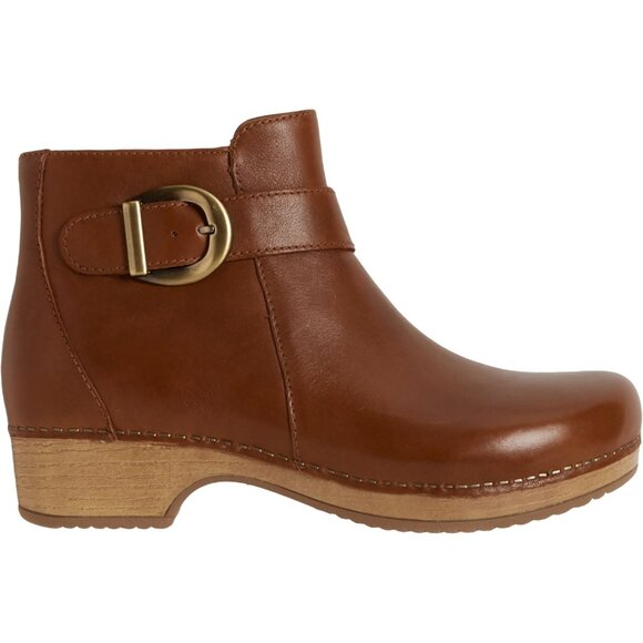 NEW Dansko Brennan Side-Zip Buckle Boots - Leather tan  For Women 253 - Picture 1 of 9